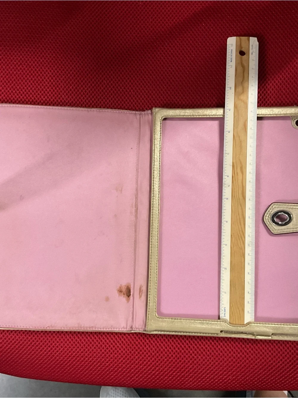 Coach Beige and Brown Signature Tablet Case
